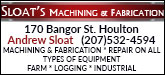 Sloat's Machining-Fabrication Sponsorship Banner